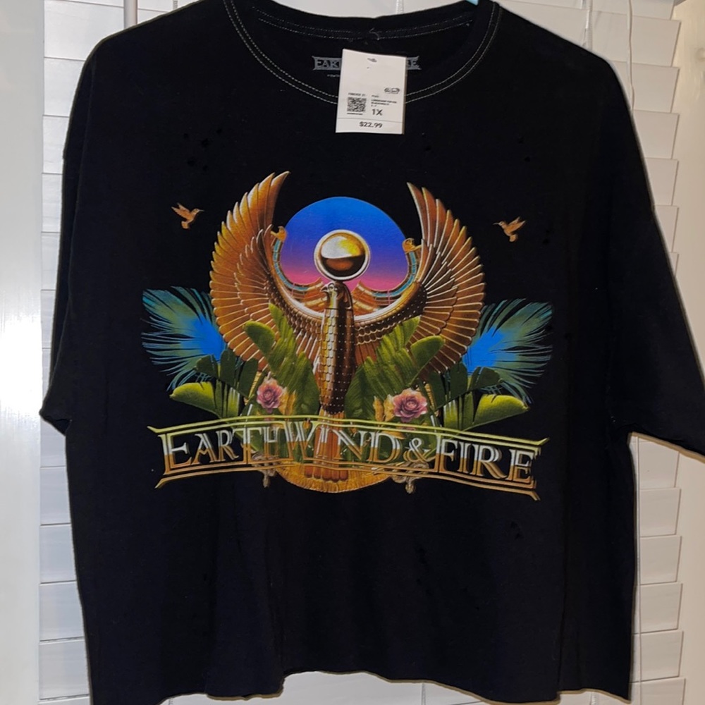 Earth Wind Fire cropped tee
